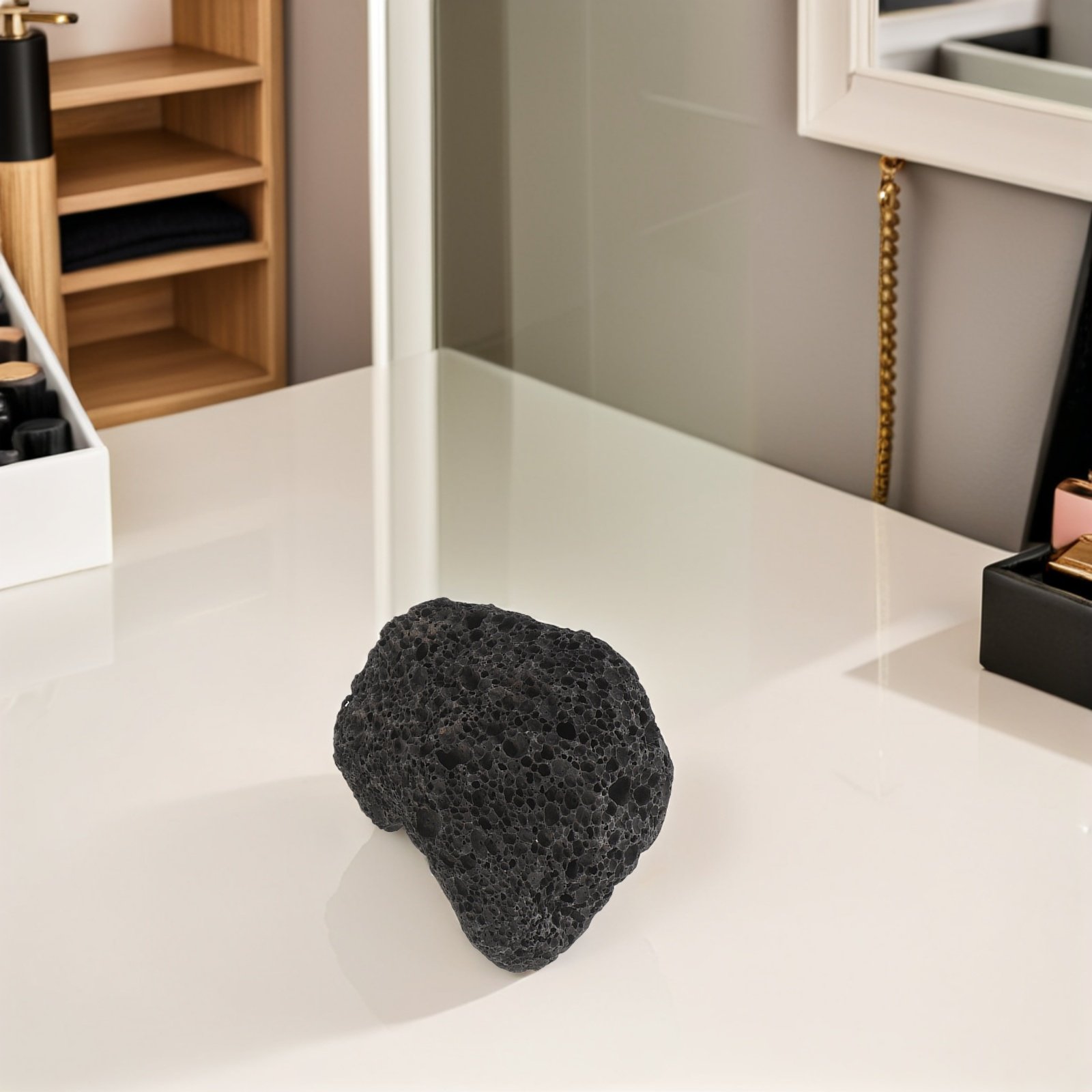 Home Fragrance Diffuser - Passive Aromatherapy Stone Diffuser Black Volcanic