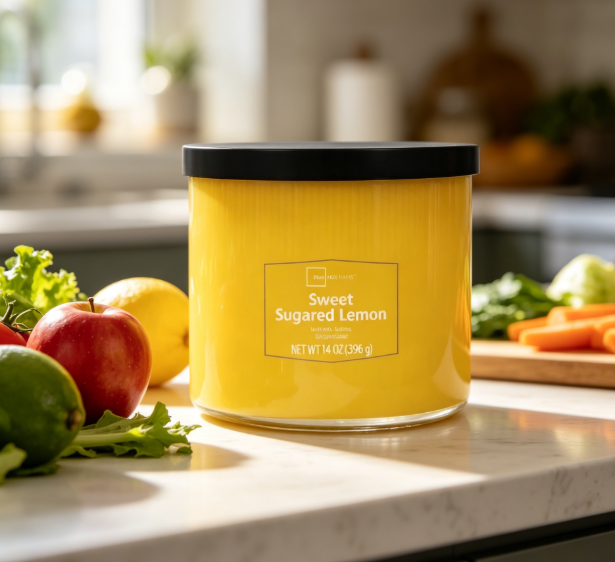 Home Fragrance Aromatherapy - Sweet Sugared Lemon Scented Triple Wick