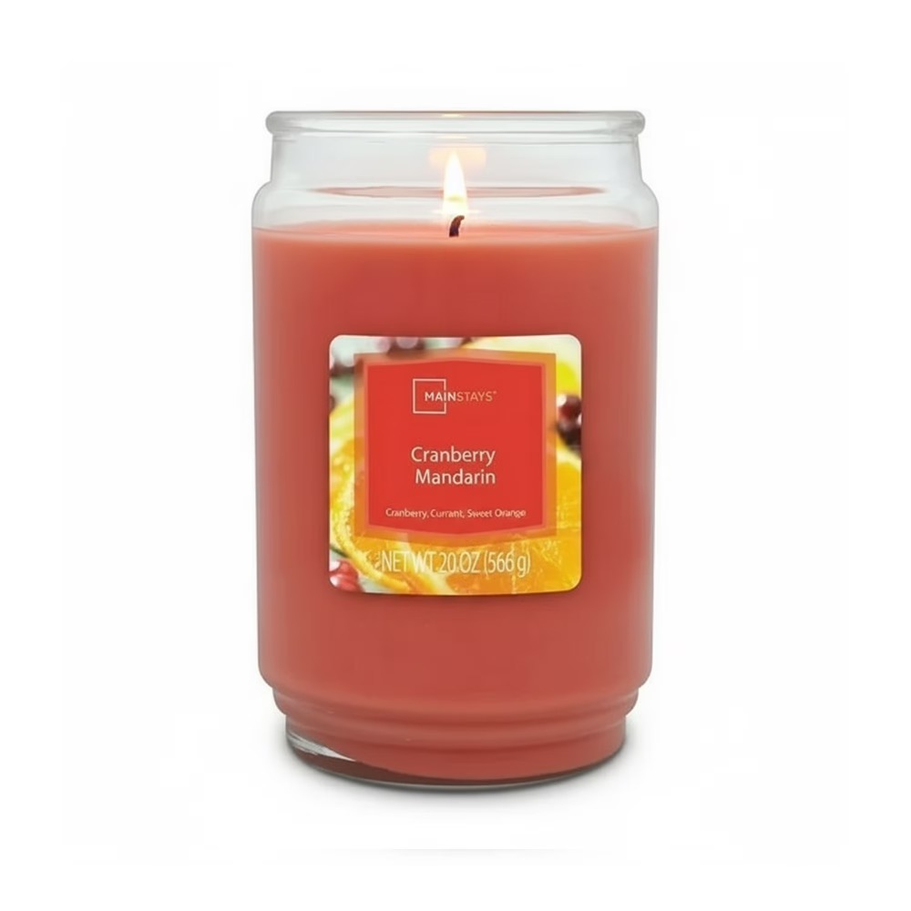 Home Fragrance Aromatherapy - Cranberry Mandarin Scented Candle Large 20oz