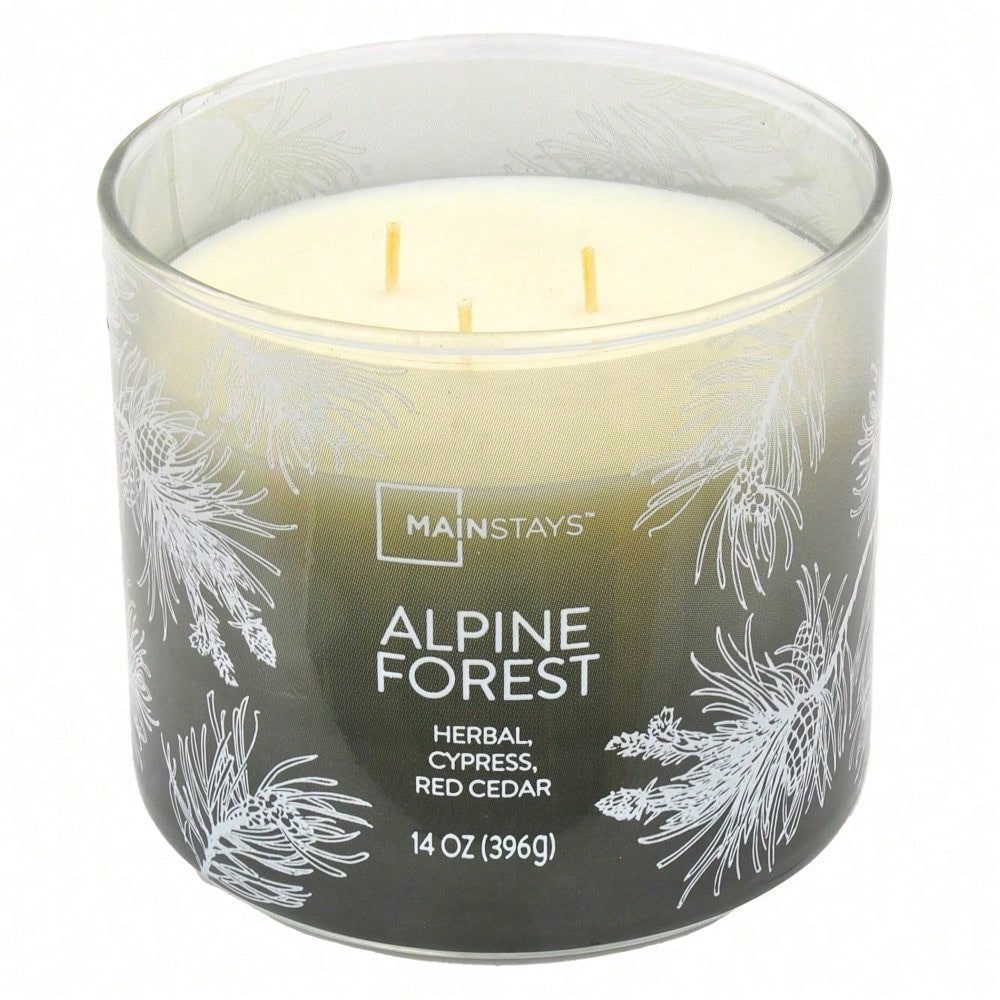 Home Fragrance Aromatherapy - 3-Wick Ombre Wrapped Alpine Forest Scented