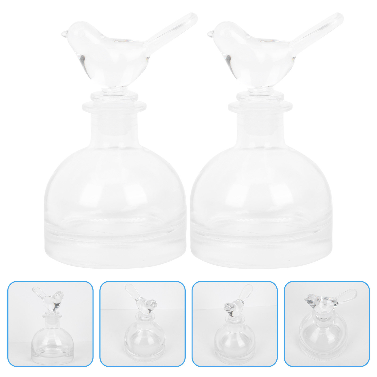 2Pcs Glass Perfume Bottles Cle - đánh giá và giá Home Fragrance Aromatherapy