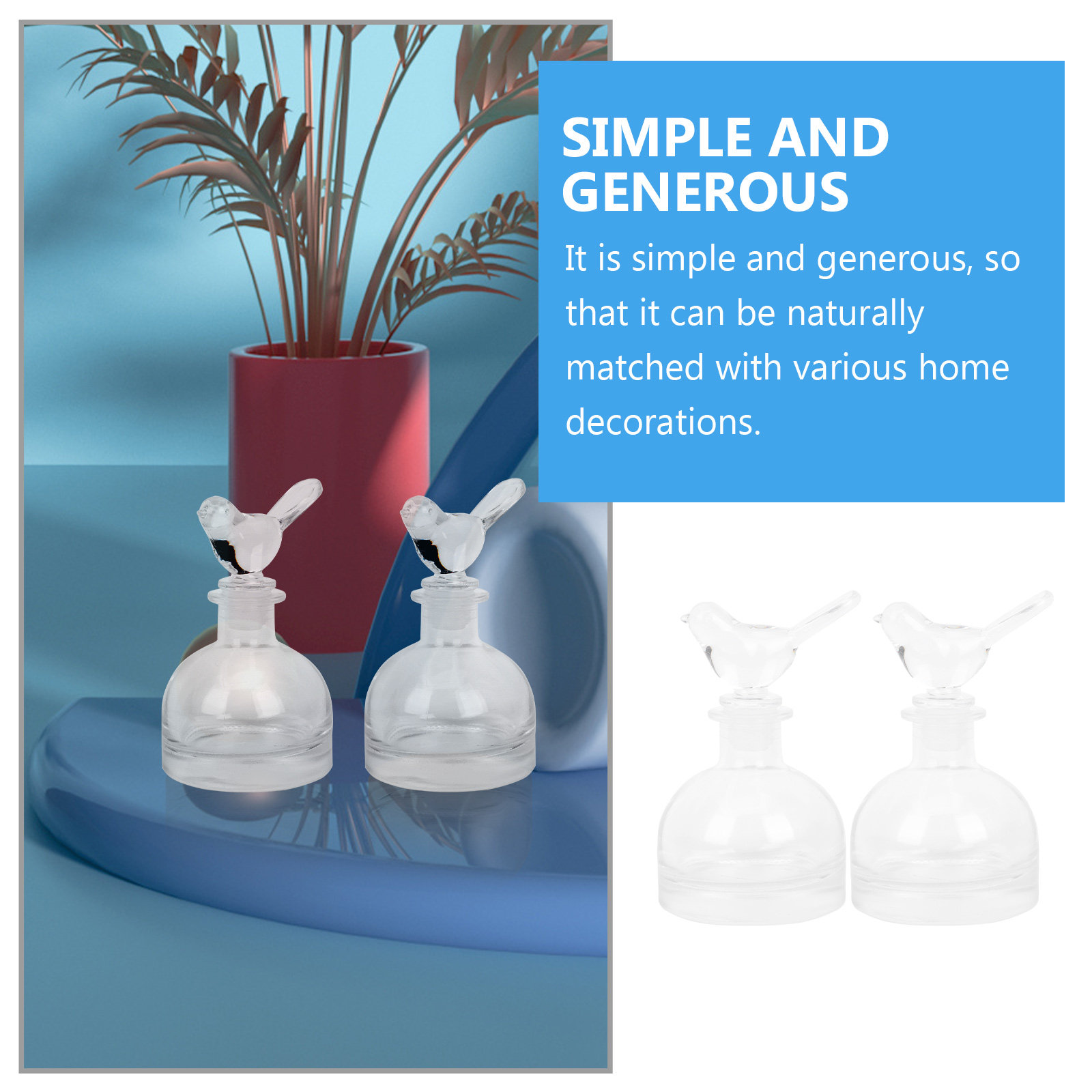 2Pcs Glass Perfume Bottles Cle - đánh giá và giá Home Fragrance Aromatherapy