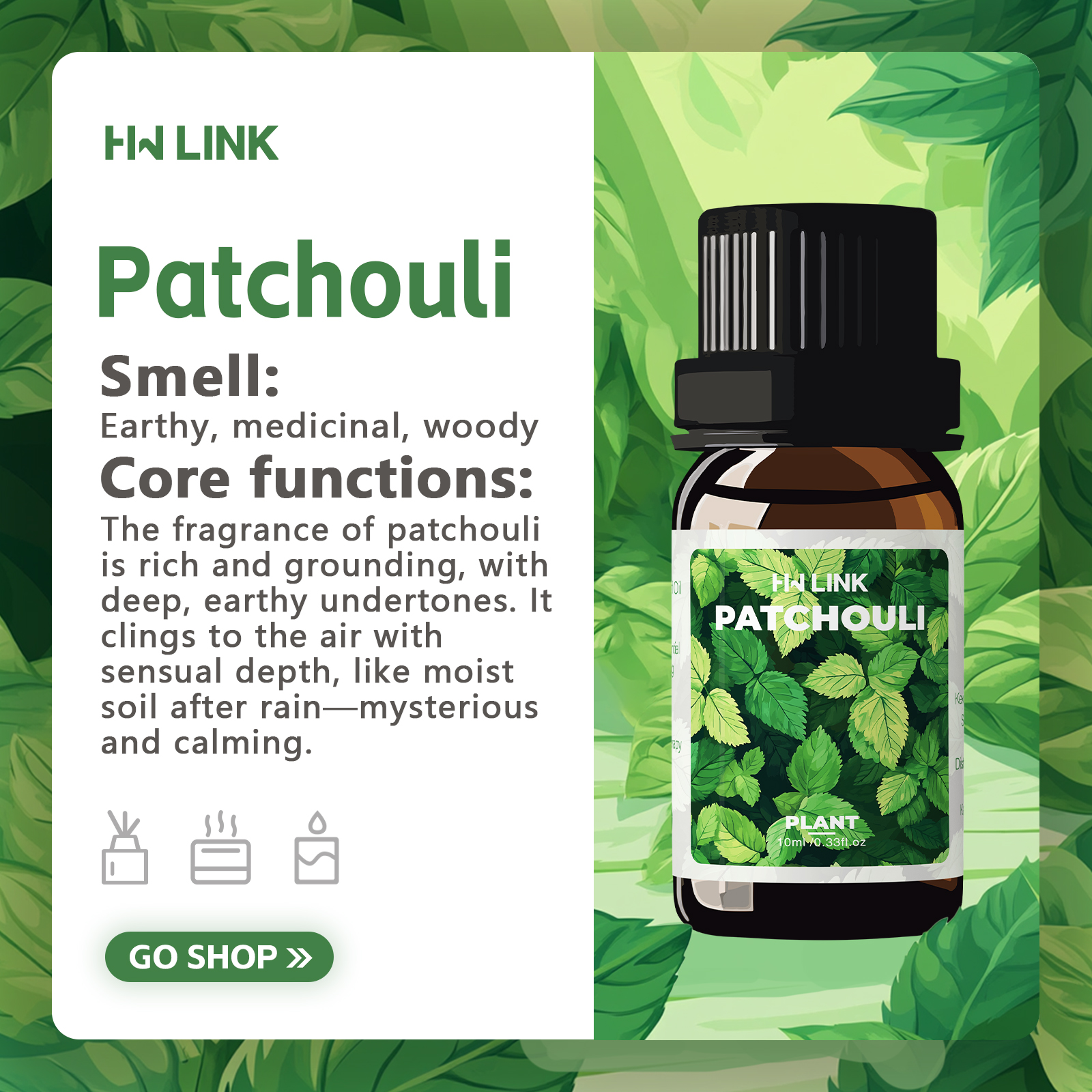 10ml Patchouli Essential Oils  - đánh giá và giá Home Fragrance Essence