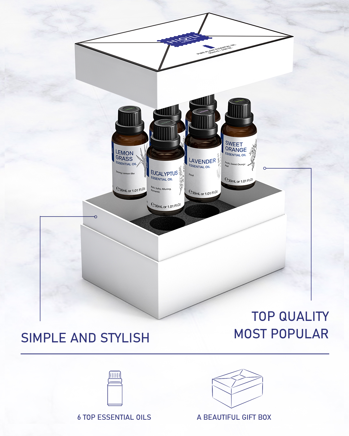 HIQILI 30ML 6-piece Set, Exqui - đánh giá và giá Home Fragrance Diffuser