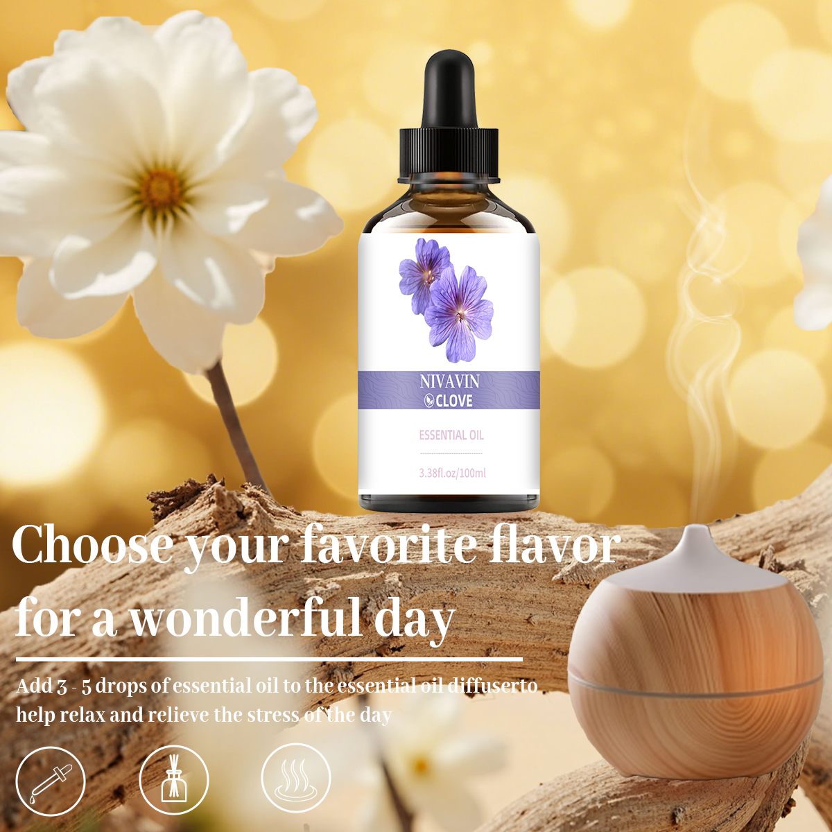 NIVAVIN 30ml/60ml/00ml Clove e - đánh giá và giá Home Fragrance Co
