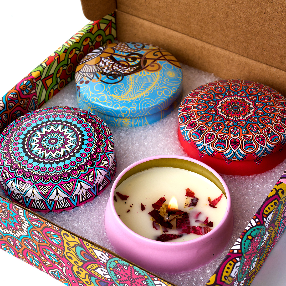 4PCS/Set Scented Candle Box Vi - đánh giá và giá Home Fragrance Set Gift