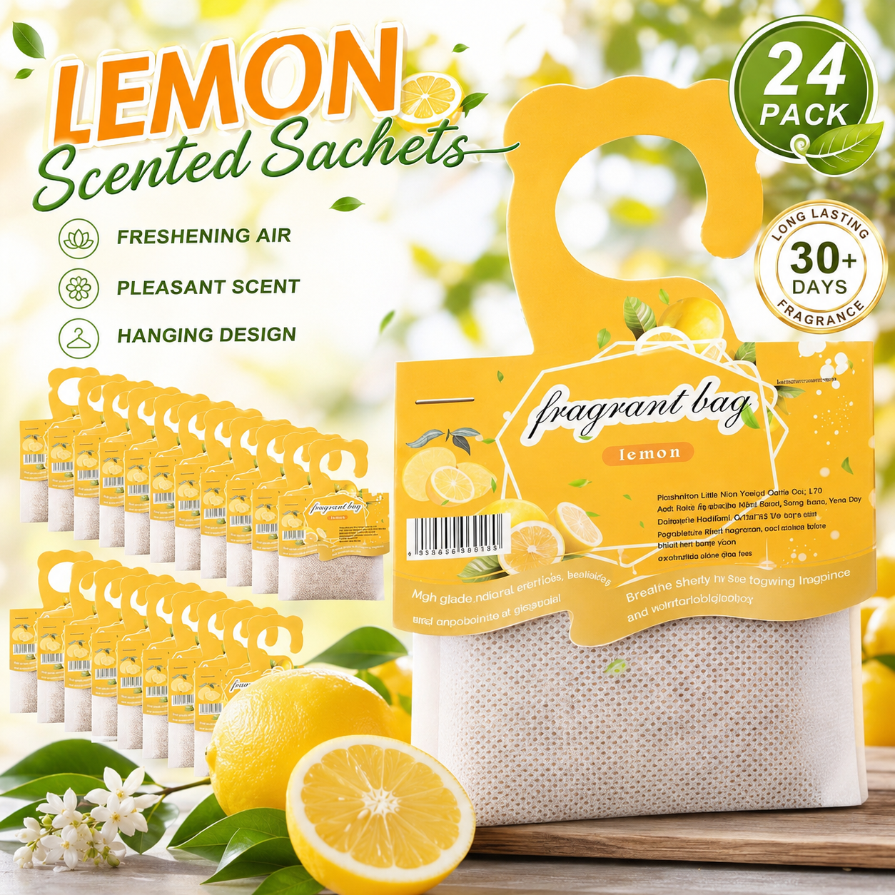 Hanging Lemon Scented Sachets, - đánh giá và giá Home Fragrance Essence