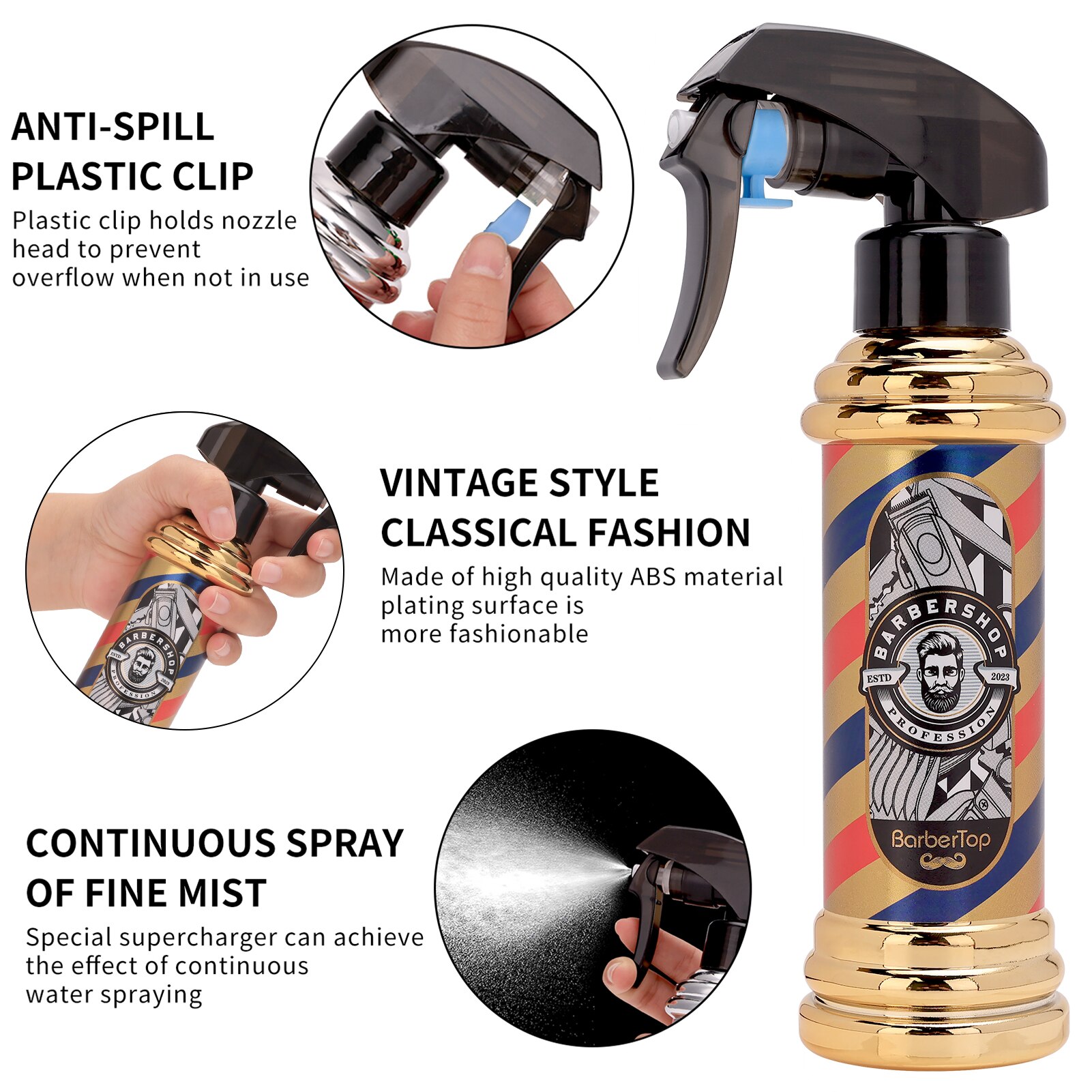 Retro Hairdressing Spray Bottl - đánh giá và giá Room Spray Bottle