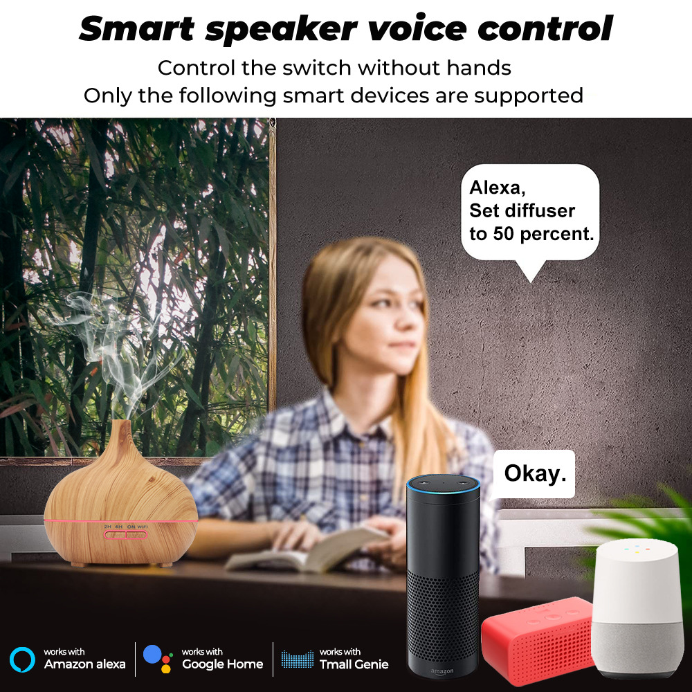 TUYA WIFI 400ml Aroma Air Humi - đánh giá và giá Home Fragrance Electric Diffuser