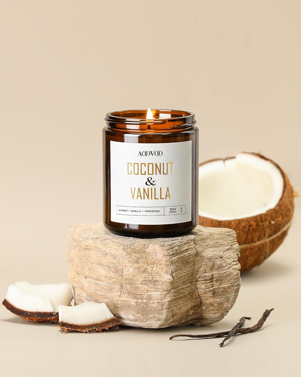 Coconut Vanilla Scented Candle - đánh giá và giá Home Fragrance Aromatherapy