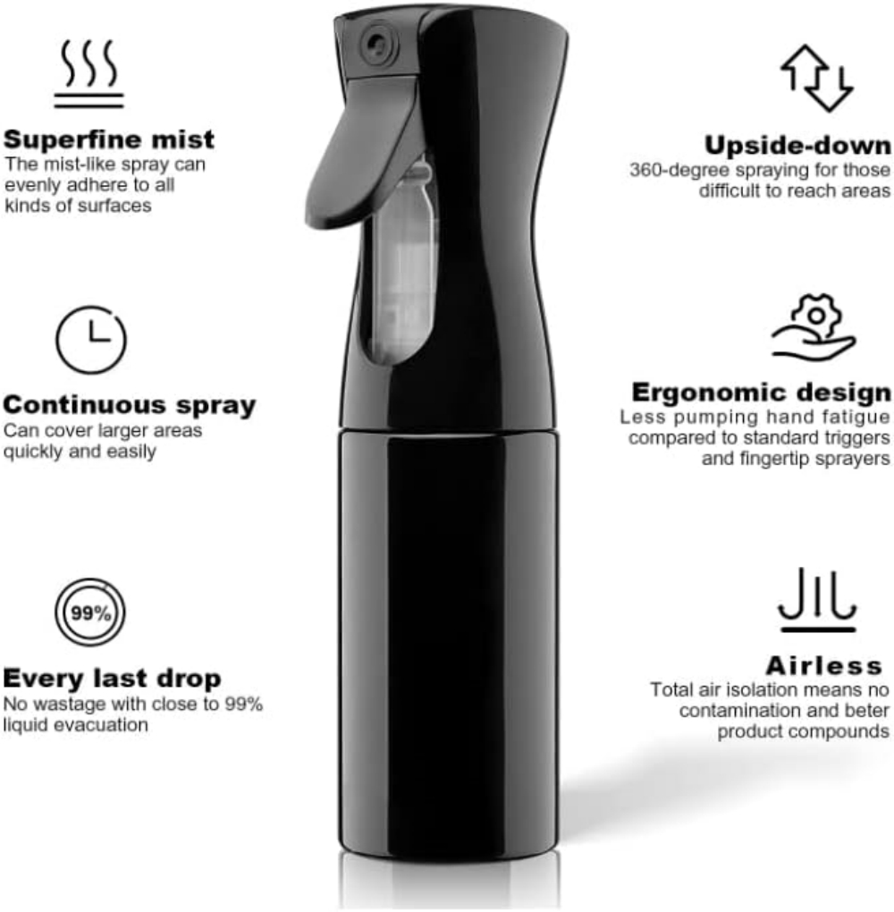 200ml Continuous Spray 360° Up - đánh giá và giá Room Spray Bottle